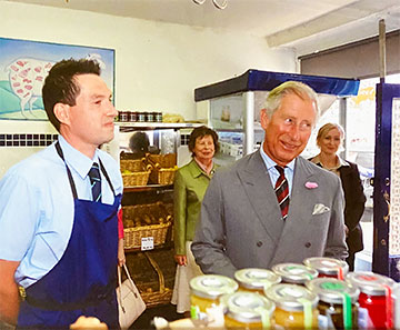 Photo Archive - King Charles III at Aberdyfi Butchers in 2011 - Aberdovey